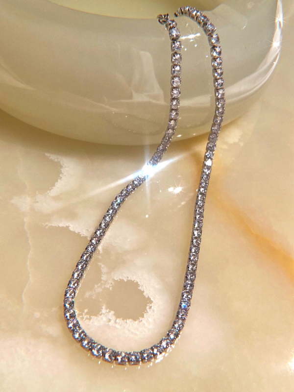 sparkle stonechain necklace