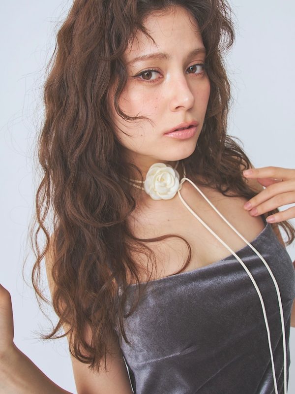 flower ribbon choker